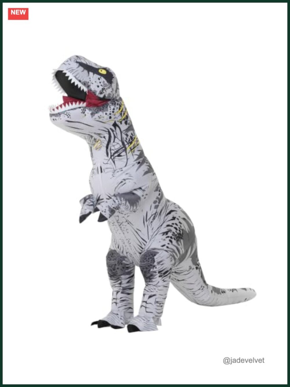Inflatable Dinosaur Costume Adult T-Rex Blow Up Halloween Cosplay